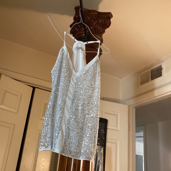 Silver and white ranking top sparkling new never worn also in black - Picture 4 of 8